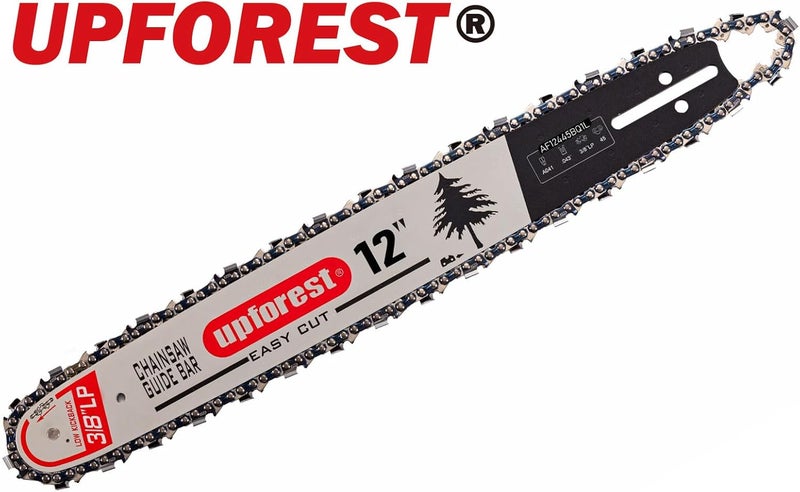 UPFOREST 12" Chainsaw Bar & Saw Chain Fit Dewalt DCCS620B,DCCS620P1,Craftsman CMCCS620, CMCCS620M1,Makita EA3200S, EA3200SRBB Gifts for Men, Father's Day Gifts for Dad (AF12445BQ1L) - Image 2